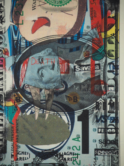 Death NYC : Nara sticks out her tongue - Sérigraphie originale signée