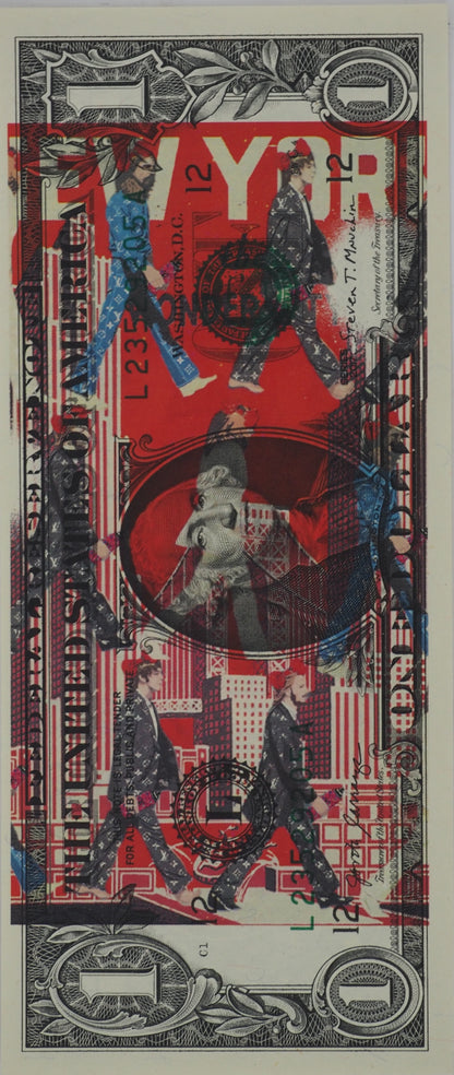 Death NYC : The Beatles with a LV suit - Sérigraphie originale signée