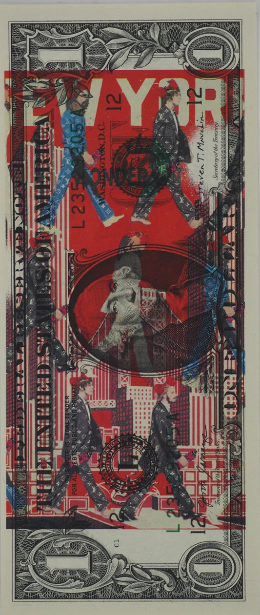 Death NYC : The Beatles with a LV suit - Sérigraphie originale signée