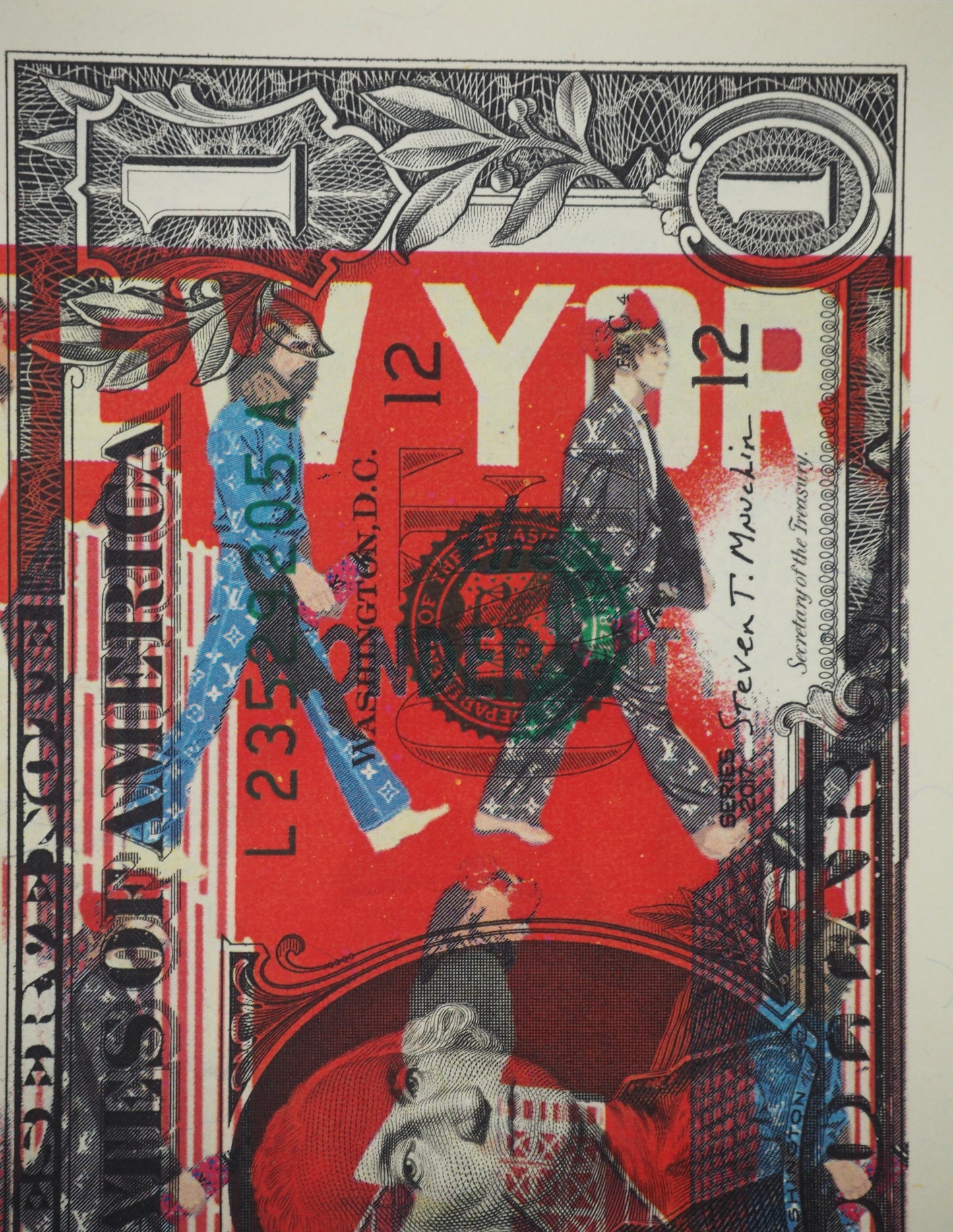 Death NYC : The Beatles with a LV suit - Sérigraphie originale signée