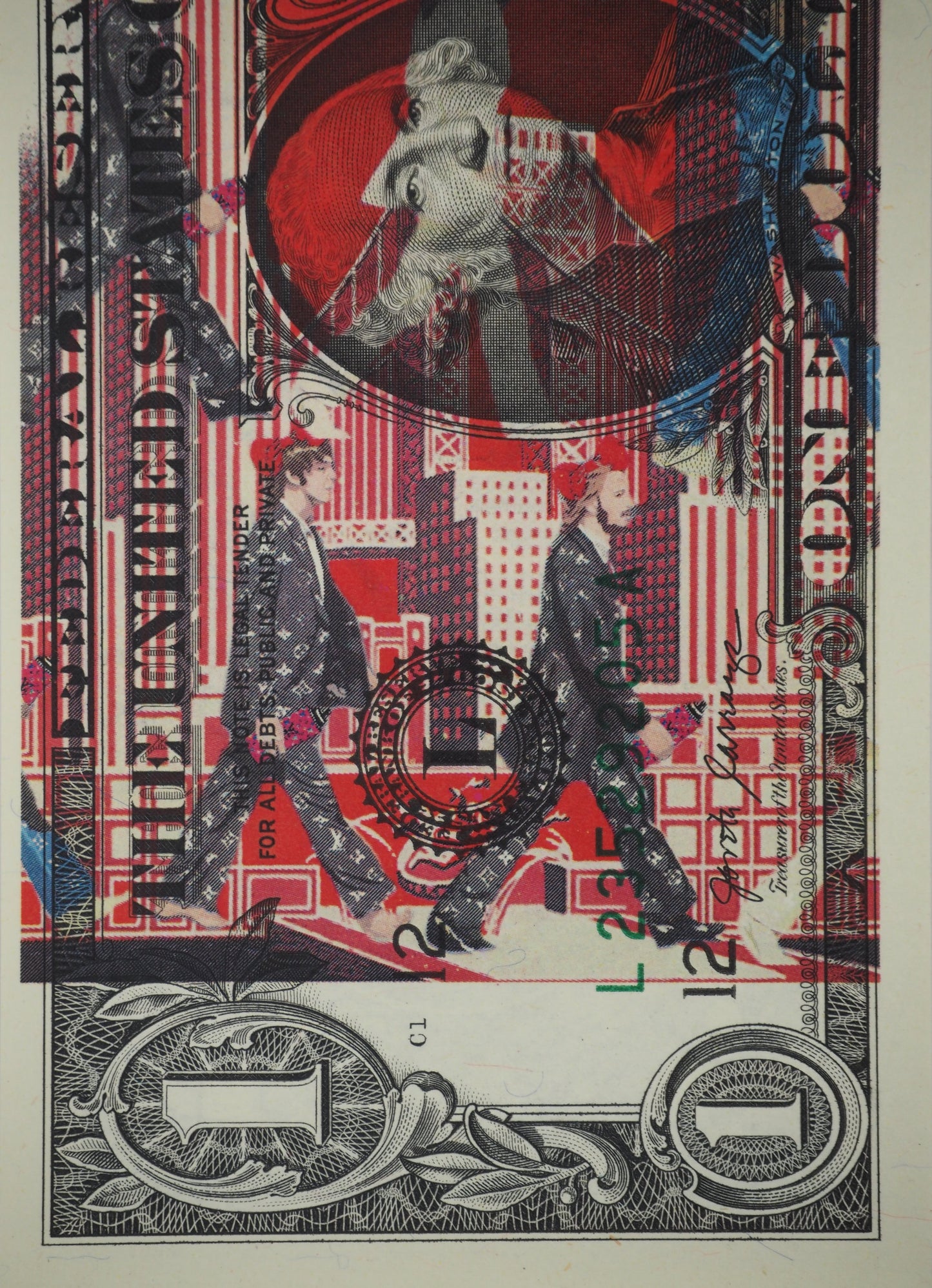 Death NYC : The Beatles with a LV suit - Sérigraphie originale signée