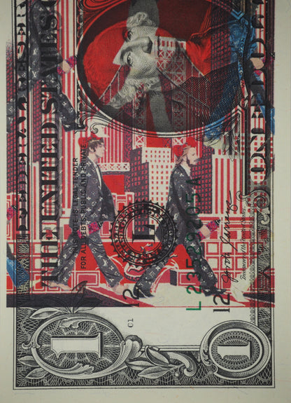 Death NYC : The Beatles with a LV suit - Sérigraphie originale signée