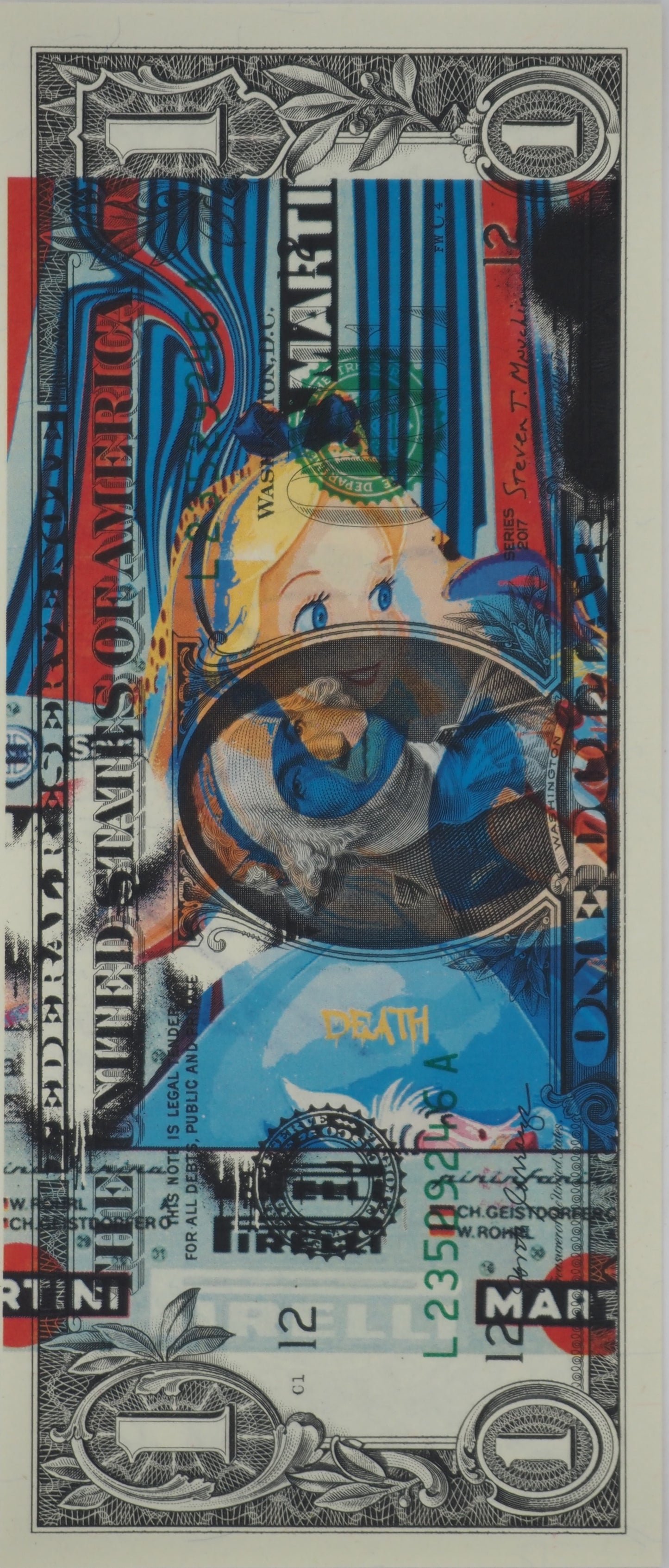 Death NYC : Alice in Wonderland - Sérigraphie originale signée