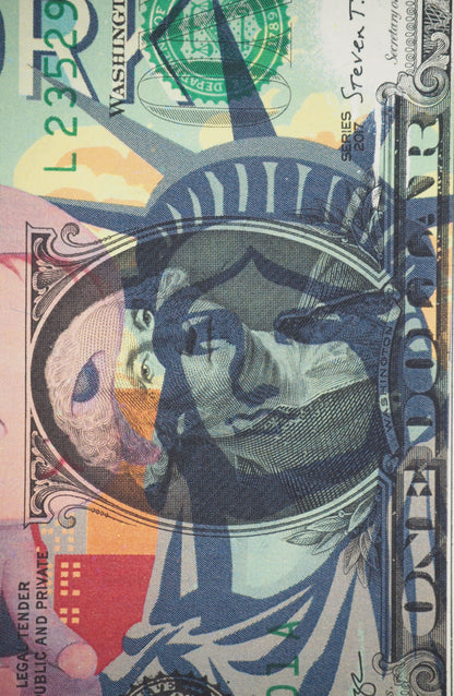 Death NYC : Baby Nara visits the Statue of Liberty - Sérigraphie originale signée