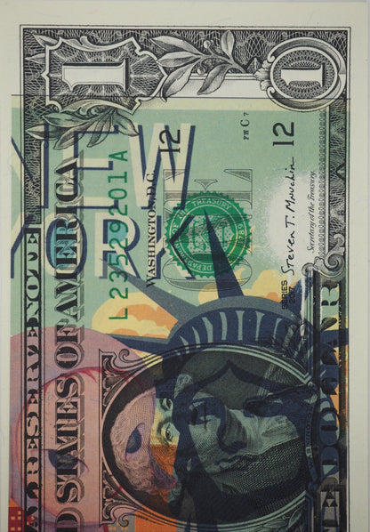 Death NYC : Baby Nara visits the Statue of Liberty - Sérigraphie originale signée