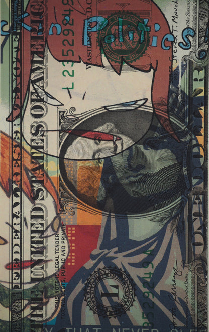 Death NYC : Nara with the Statue of Liberty - Sérigraphie originale signée