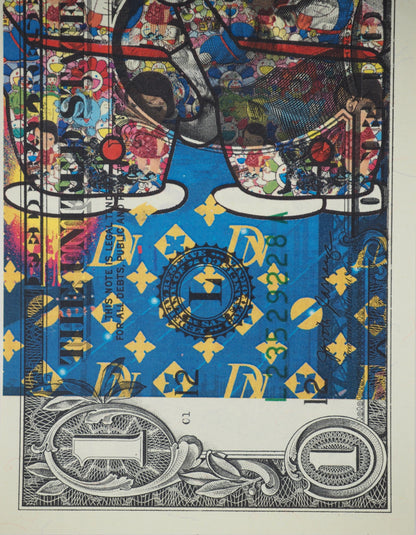Death NYC : Doraemon in NY's background - Sérigraphie originale signée