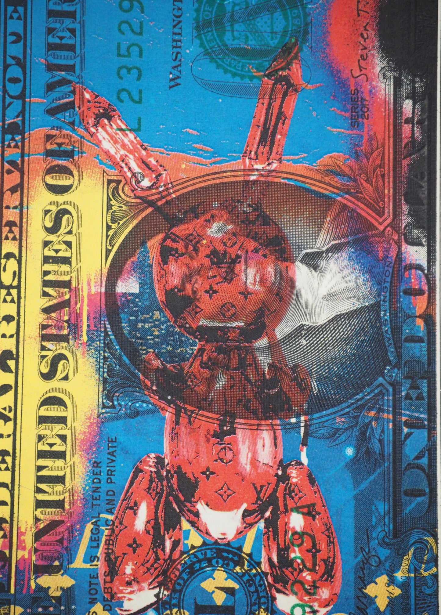 Death NYC : Jeff Koons's rabbit in New York - Sérigraphie originale signée