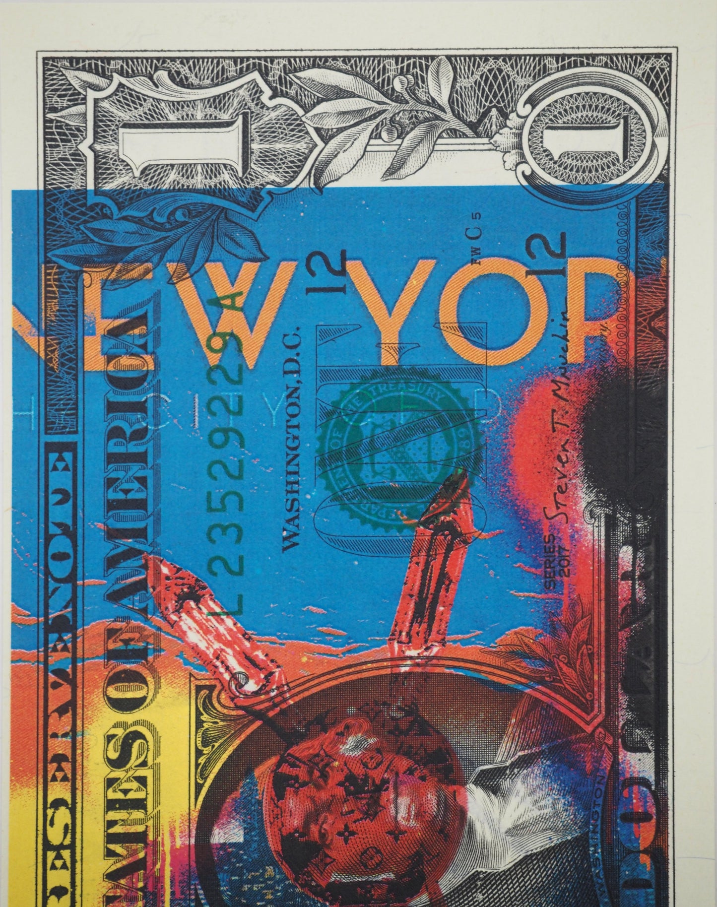 Death NYC : Jeff Koons's rabbit in New York - Sérigraphie originale signée