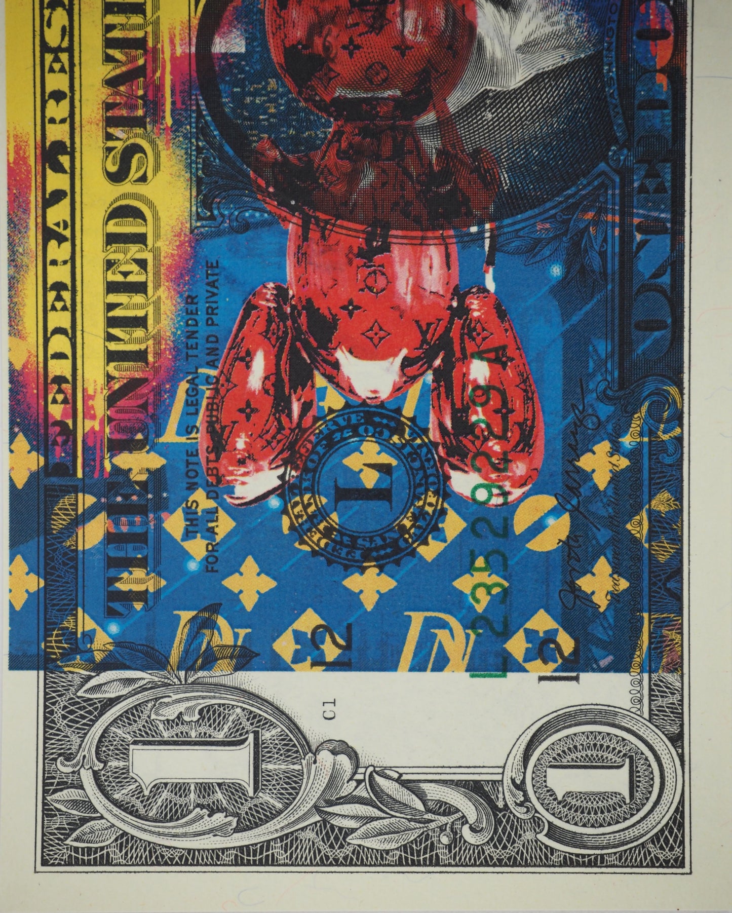 Death NYC : Jeff Koons's rabbit in New York - Sérigraphie originale signée