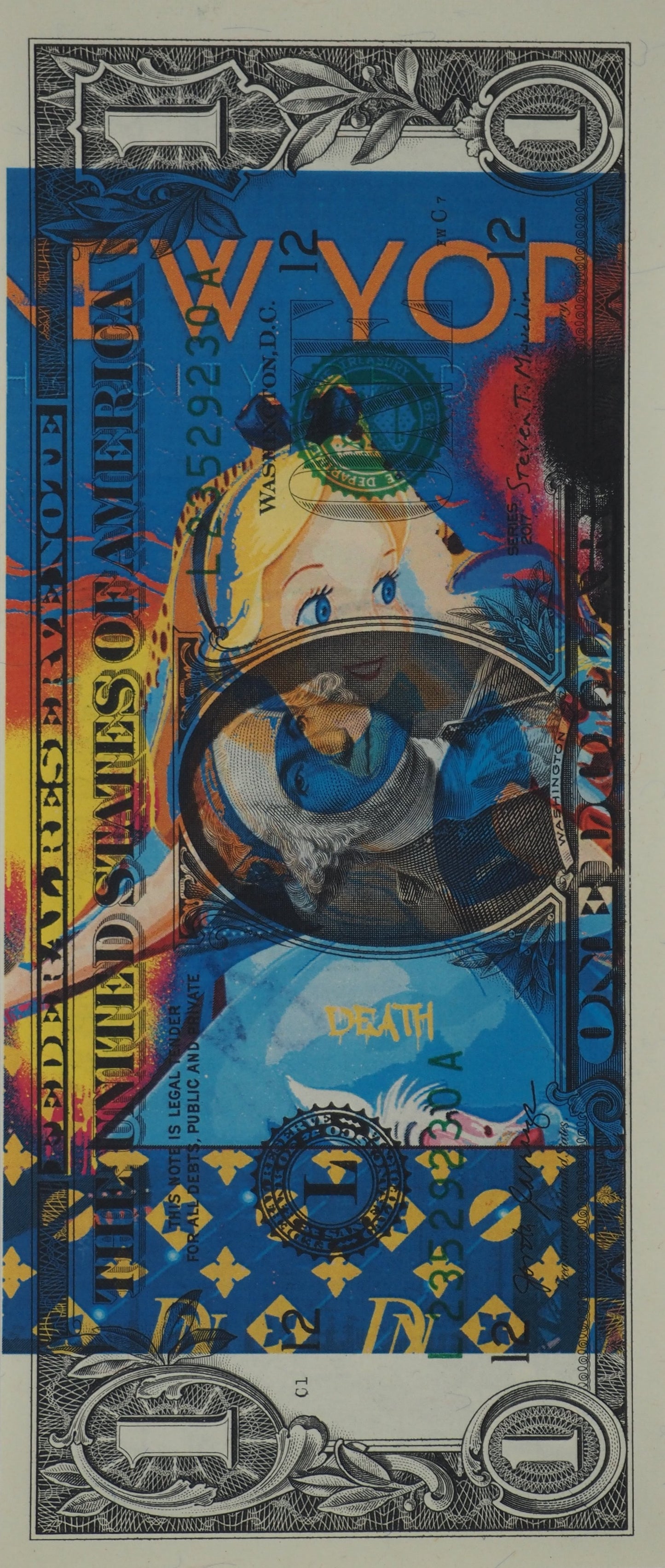 Death NYC : Alice in New York - Sérigraphie originale signée