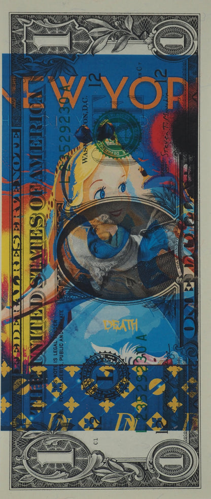 Death NYC : Alice in New York - Sérigraphie originale signée
