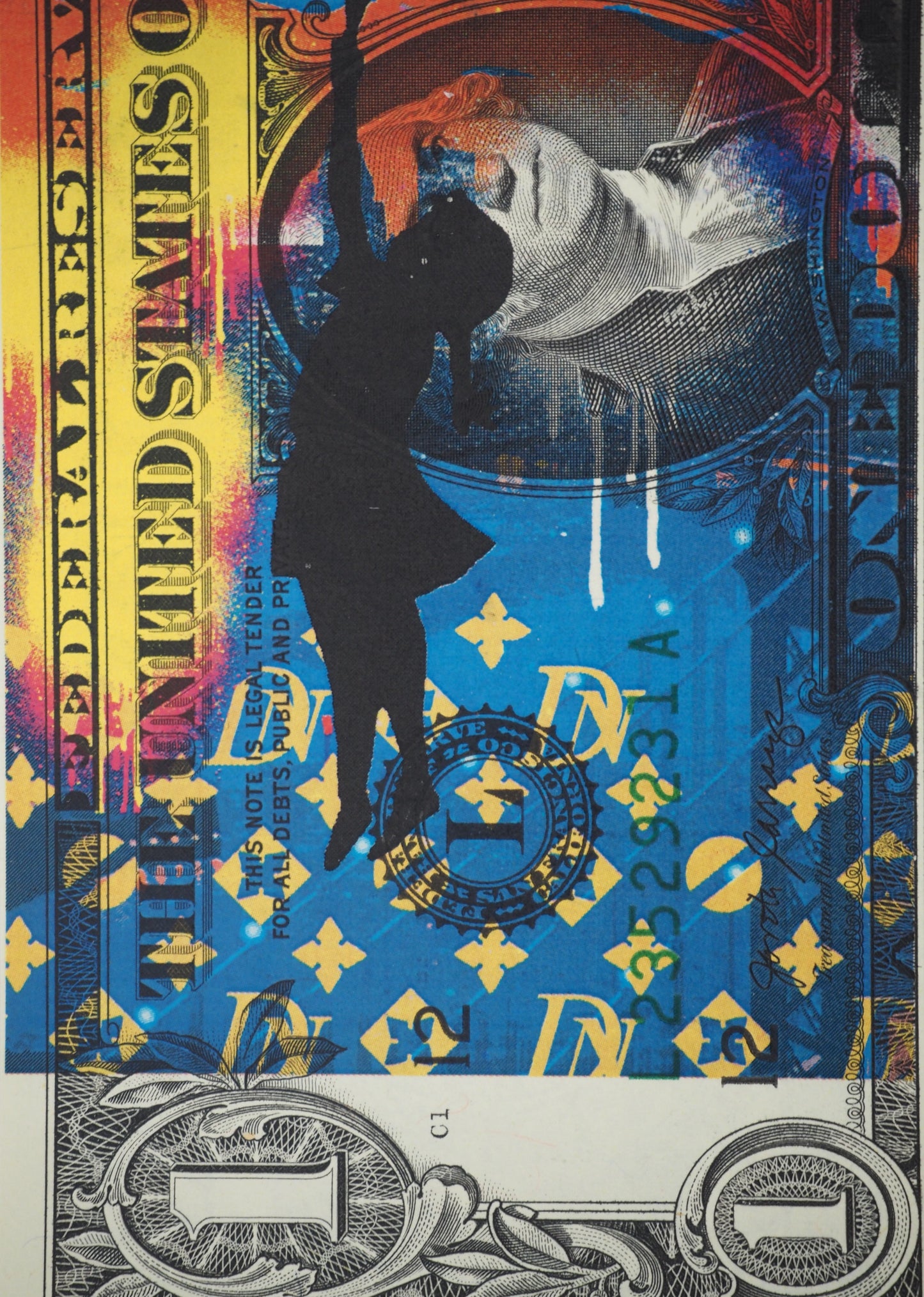 Death NYC : The Little Girl with the Murakami's Balloon  - Sérigraphie originale signée