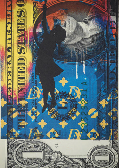Death NYC : The Little Girl with the Murakami's Balloon  - Sérigraphie originale signée