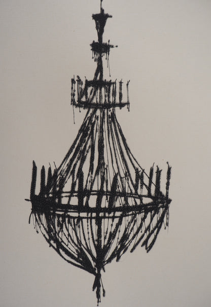 Bernard BUFFET : Le lustre - Gravure originale