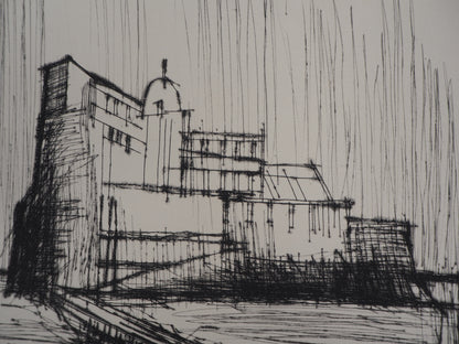 Bernard BUFFET : La forteresse - Gravure originale