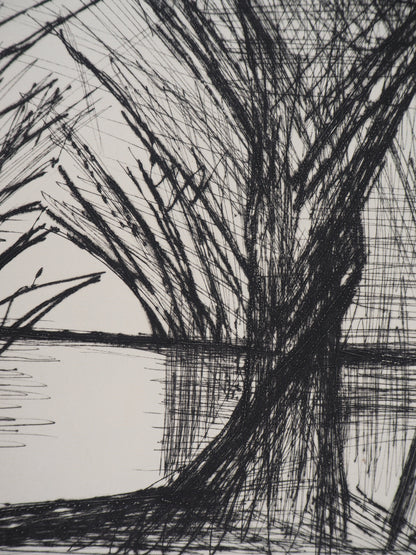 Bernard BUFFET : Cathédrale d'arbres - Gravure originale