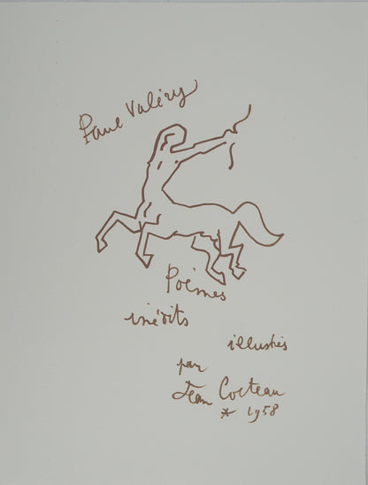 Jean COCTEAU : Le sagittaire - Lithographie signée
