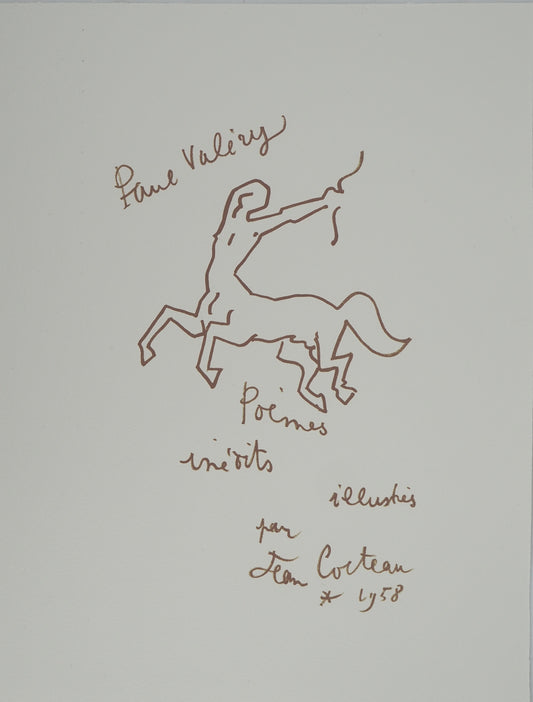 Jean COCTEAU : Le sagittaire - Lithographie signée