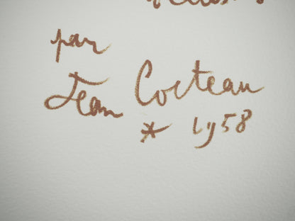 Jean COCTEAU : Le sagittaire - Lithographie signée