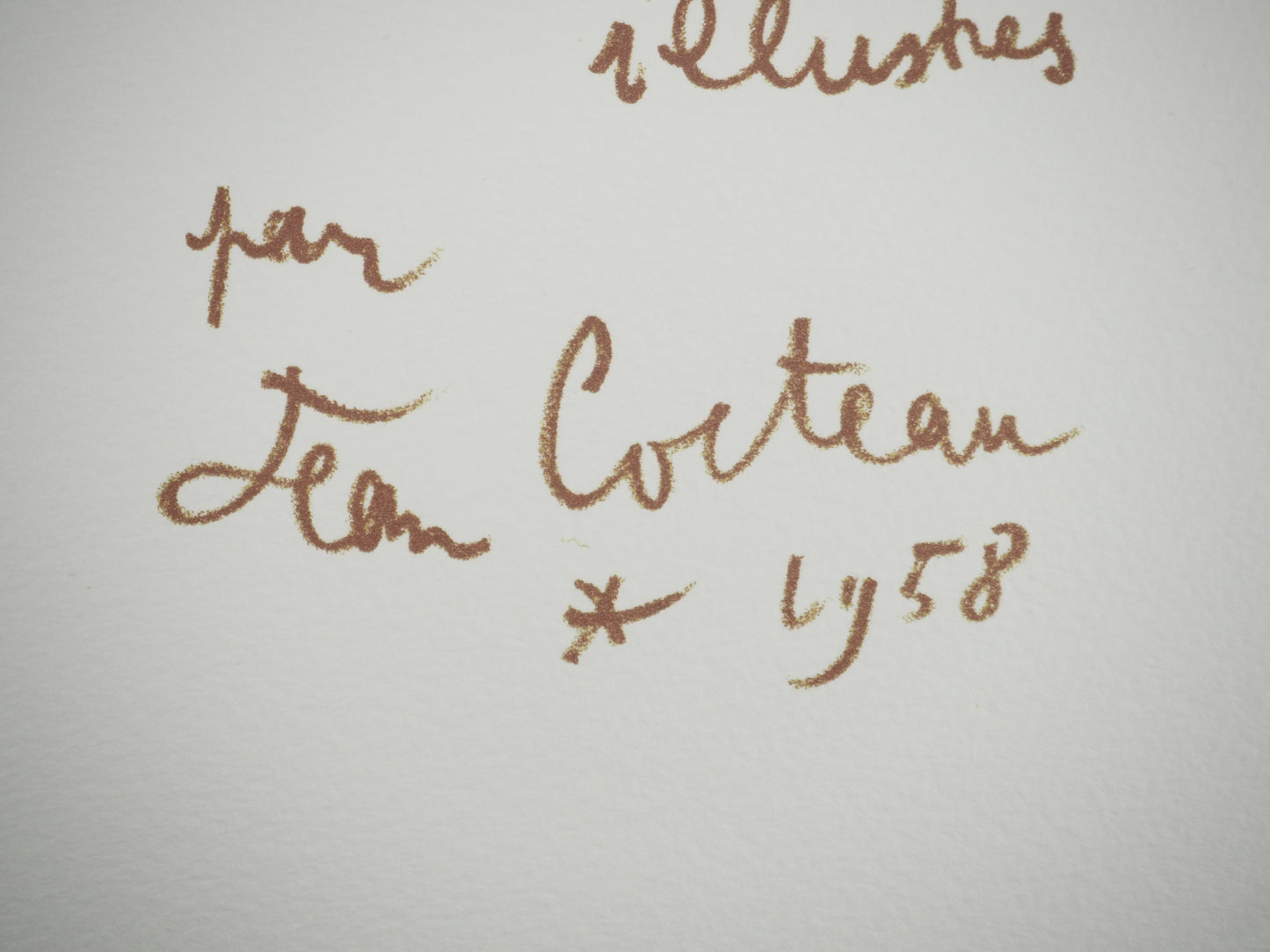 Jean COCTEAU : Le sagittaire - Lithographie signée