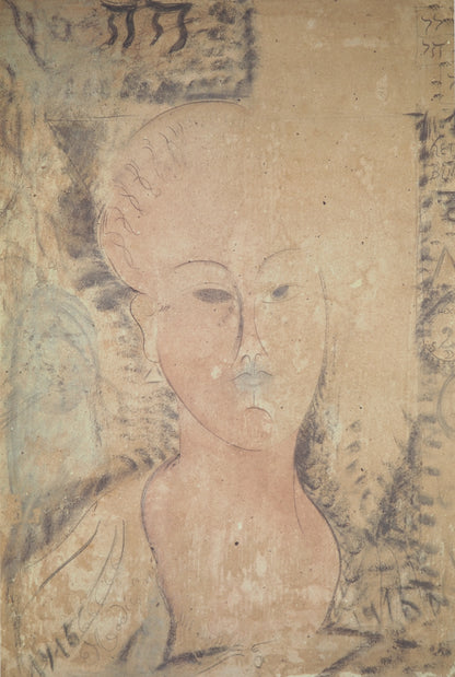 Amedeo MODIGLIANI : Portrait d'une bourgeoise - Lithographie signée