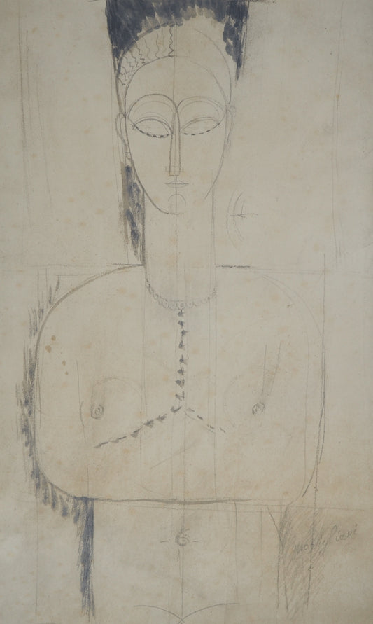 Amedeo MODIGLIANI : Cariatide - Lithographie signée