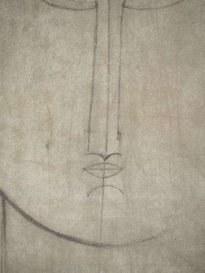 Amedeo MODIGLIANI : Tête de Cariatide - Lithographie signée