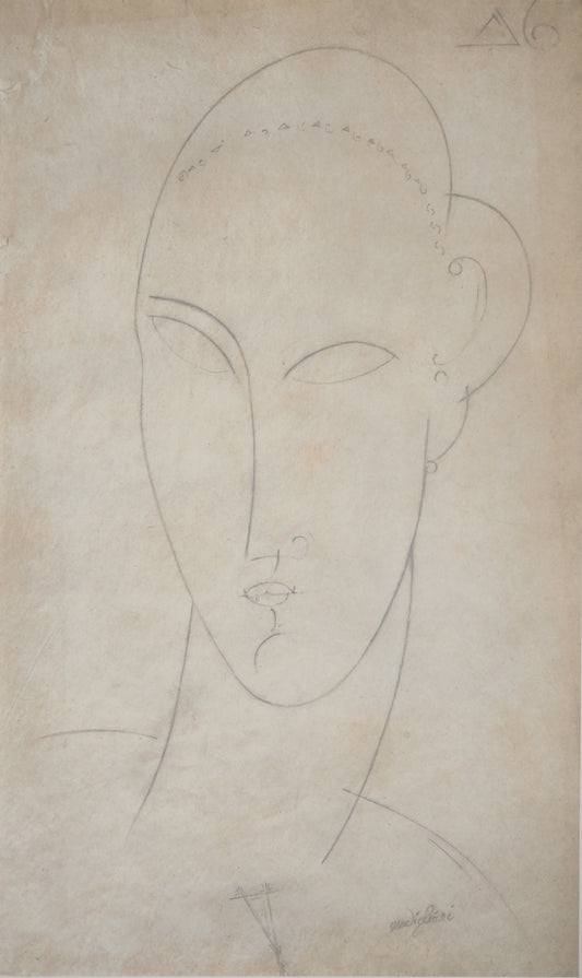 Amedeo MODIGLIANI : Cariatide de face - Lithographie signée