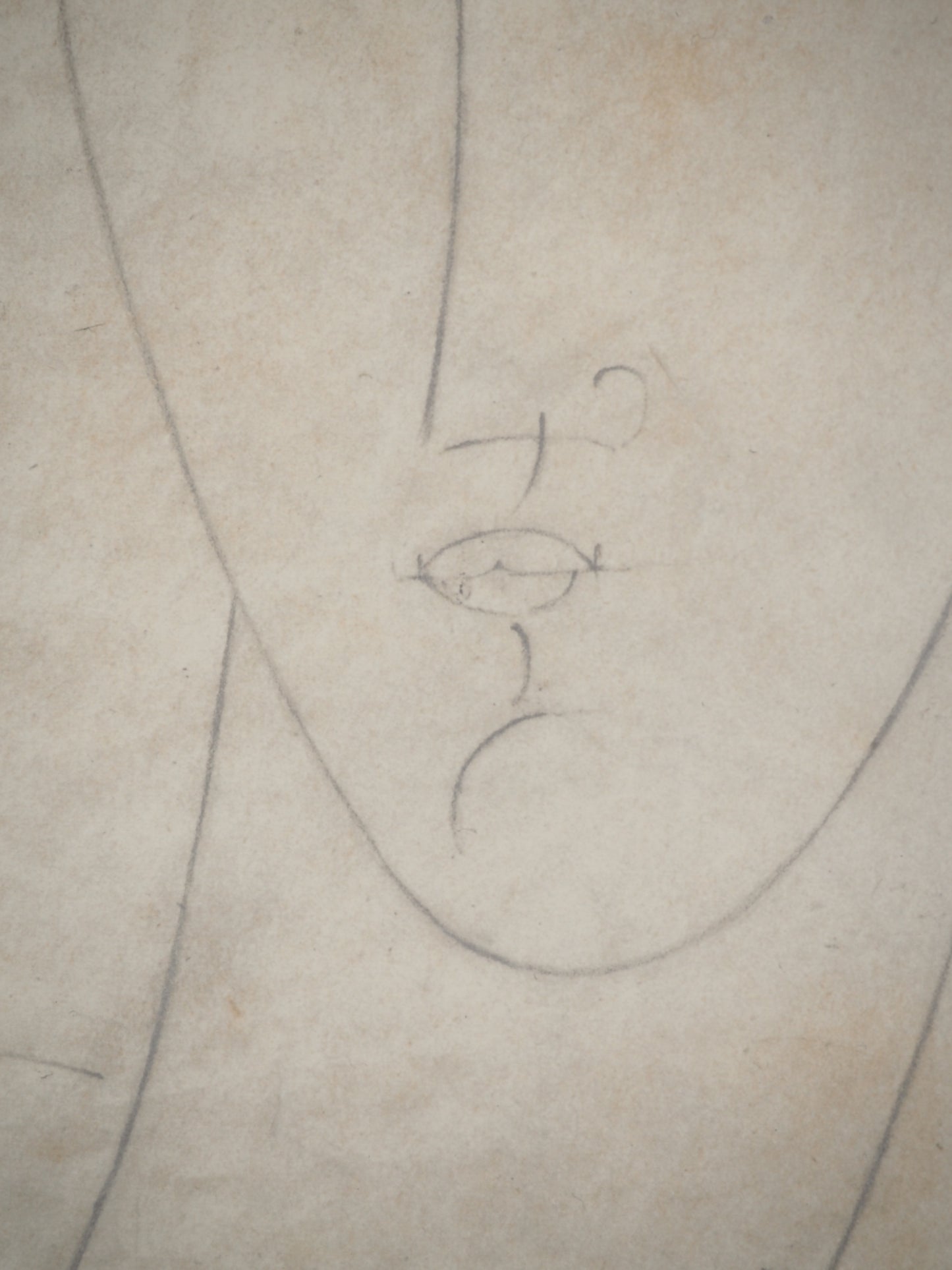 Amedeo MODIGLIANI : Cariatide de face - Lithographie signée