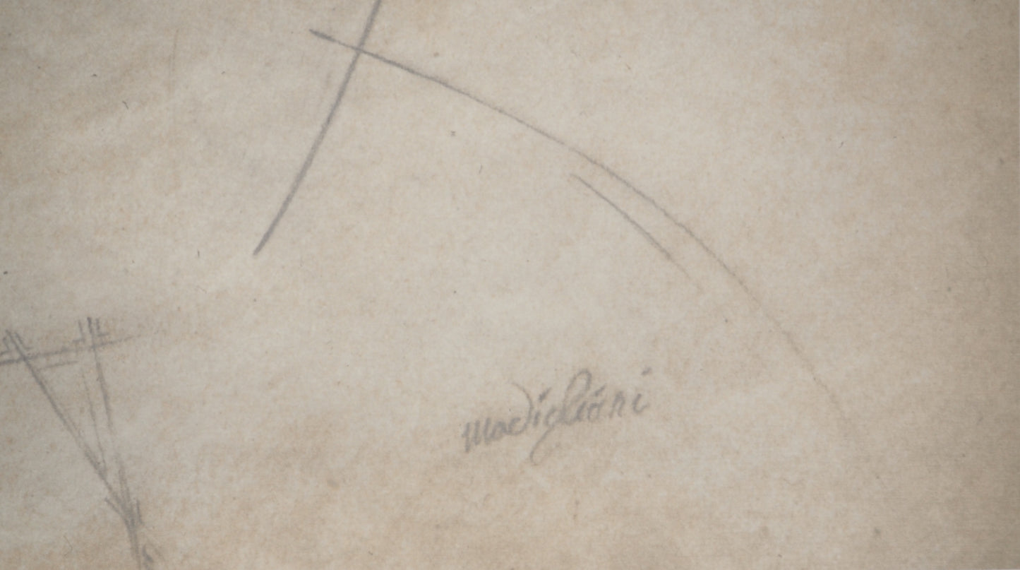 Amedeo MODIGLIANI : Cariatide de face - Lithographie signée