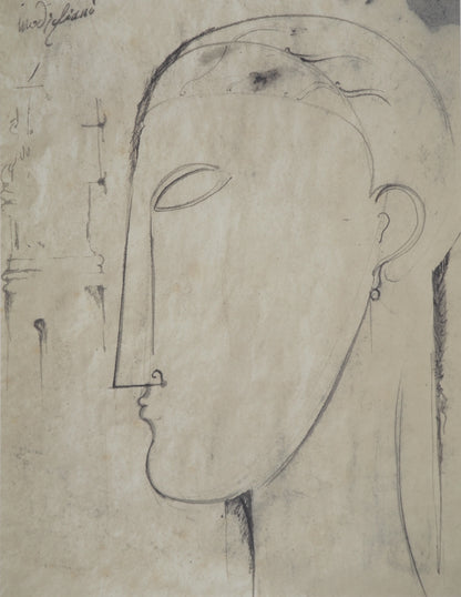 Amedeo MODIGLIANI : Cariatide - Lithographie signée