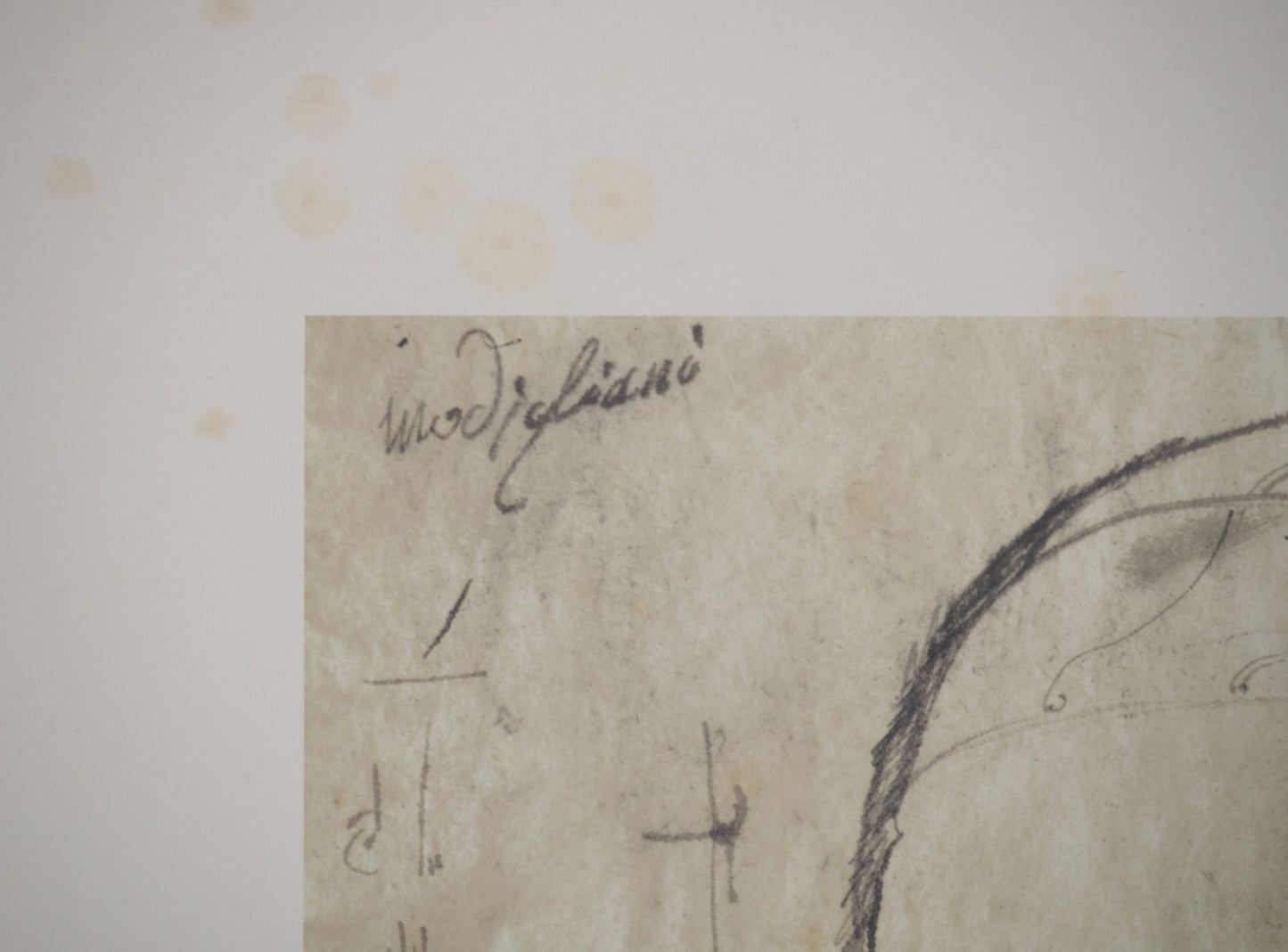 Amedeo MODIGLIANI : Cariatide - Lithographie signée