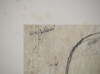Amedeo MODIGLIANI : Cariatide - Lithographie signée