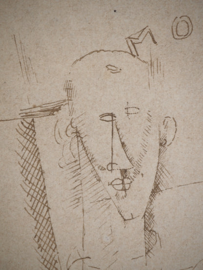 Amedeo MODIGLIANI : Portrait de l'artiste - Lithographie signée