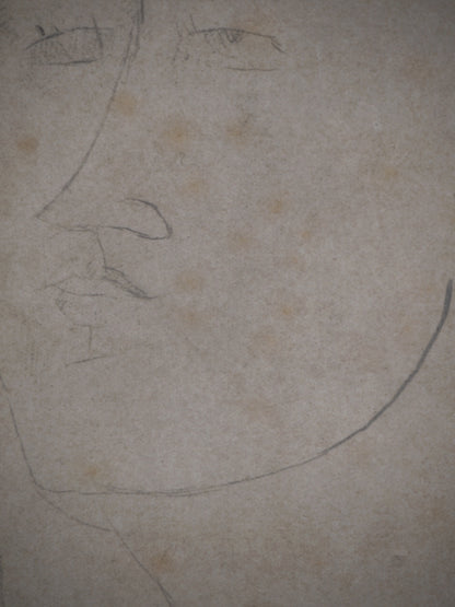 Amedeo MODIGLIANI : Portrait d'homme - Lithographie signée