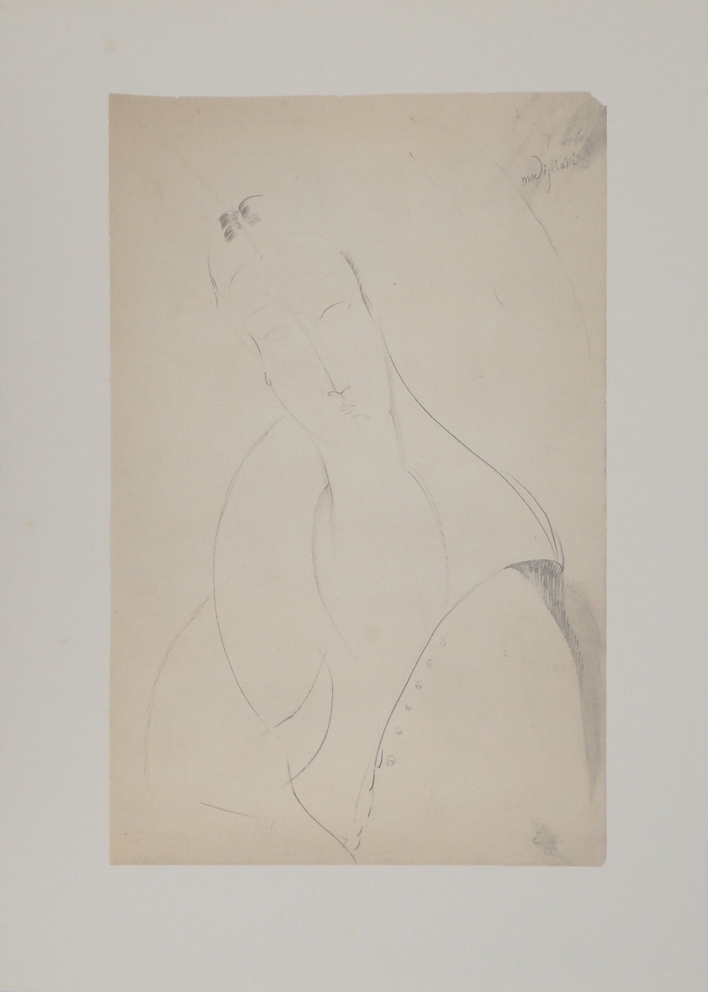 Amedeo MODIGLIANI : Femme au châle - Lithographie signée