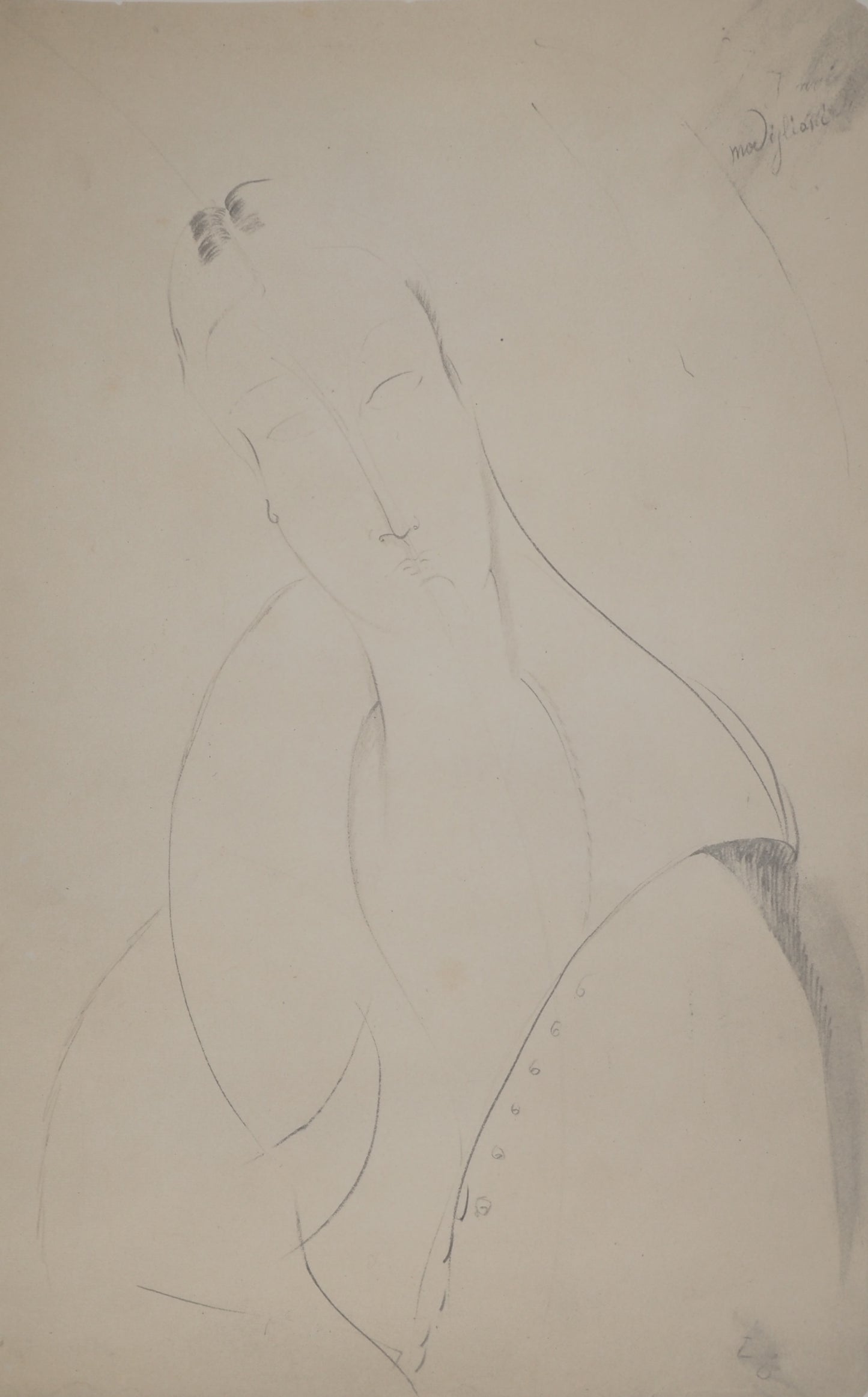 Amedeo MODIGLIANI : Femme au châle - Lithographie signée