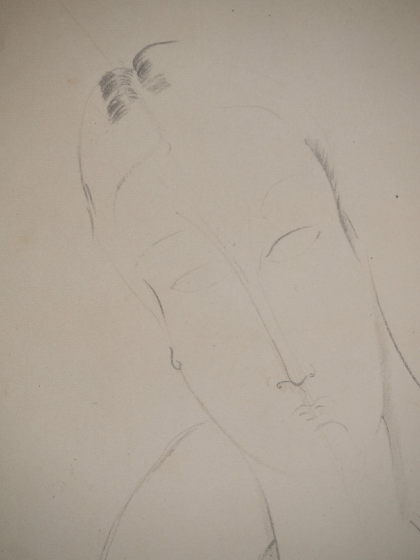 Amedeo MODIGLIANI : Femme au châle - Lithographie signée