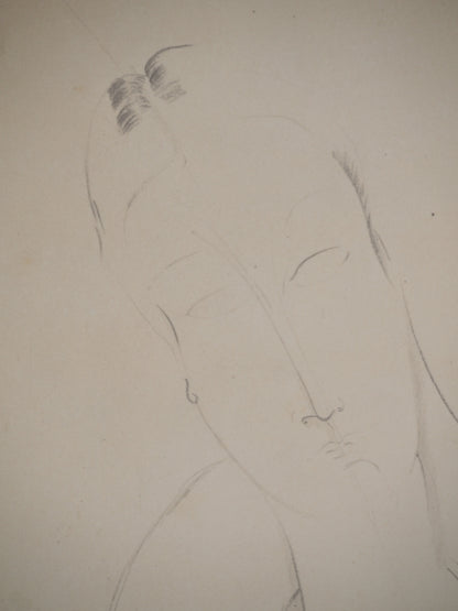 Amedeo MODIGLIANI : Femme au châle - Lithographie signée