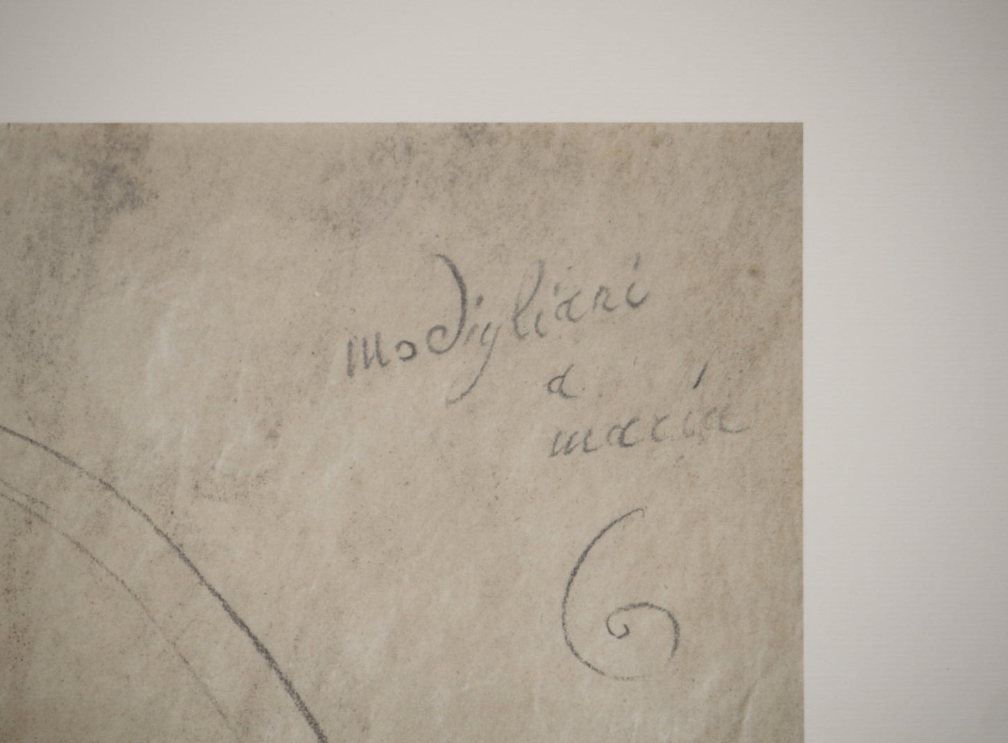 Amedeo MODIGLIANI : Portrait de femme (Jeanne) - Lithographie signée