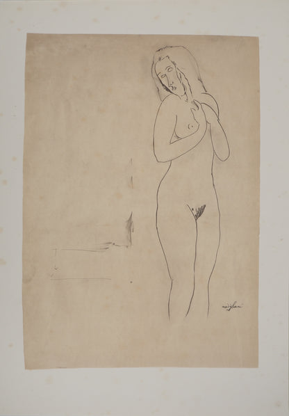 Amedeo MODIGLIANI : Nu de Jeanne Hébuterne - Lithographie signée