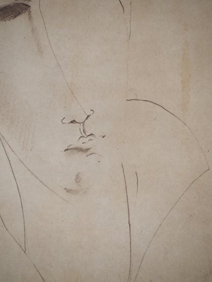 Amedeo MODIGLIANI : Portrait de la muse- Lithographie signée