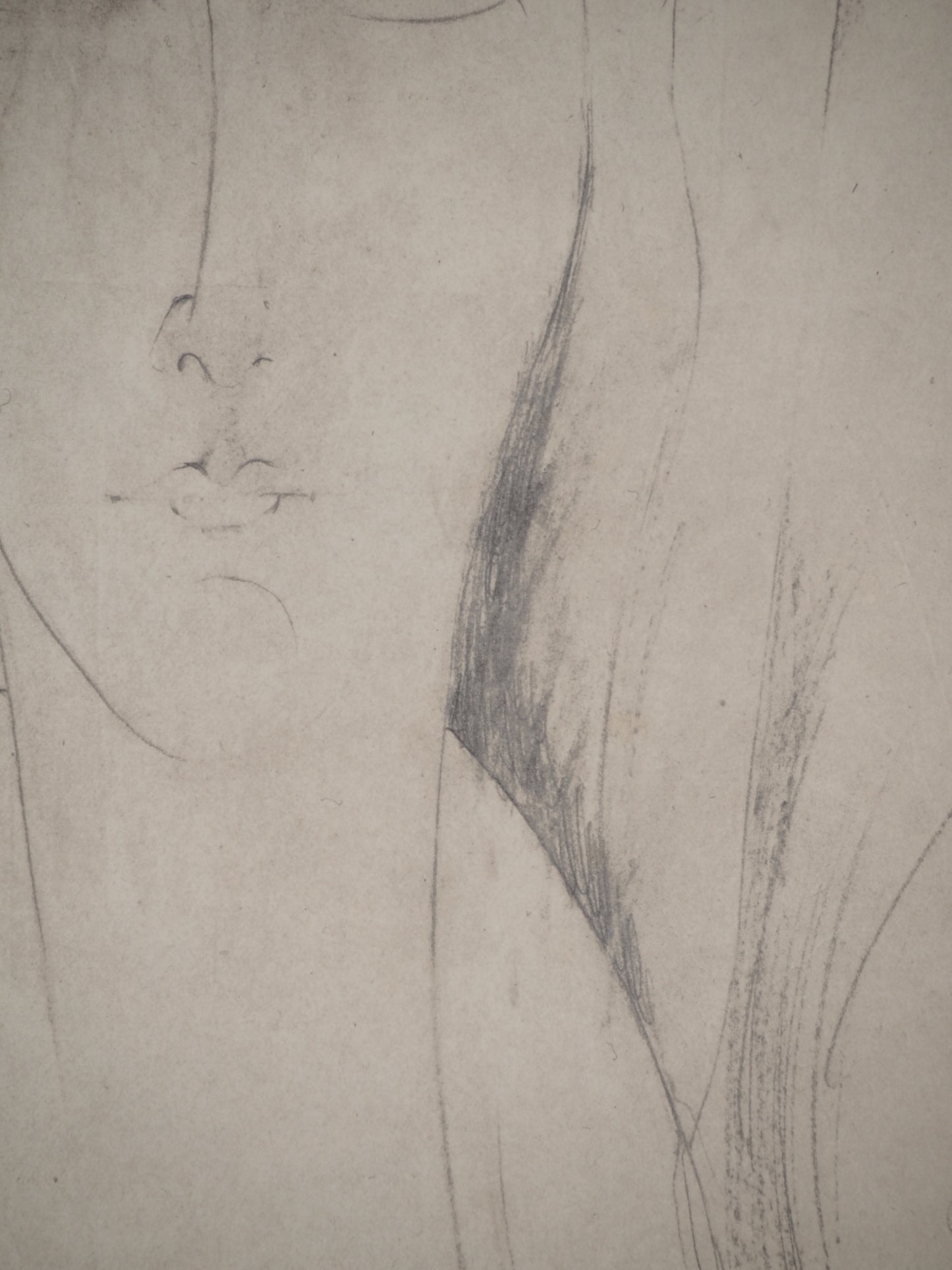 Amedeo MODIGLIANI : Jeune fille - Lithographie signée