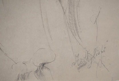 Amedeo MODIGLIANI : Jeune fille - Lithographie signée