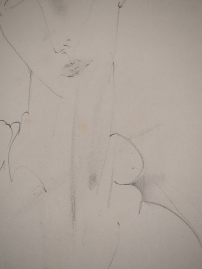 Amedeo MODIGLIANI : Lunia pensive - Lithographie signée