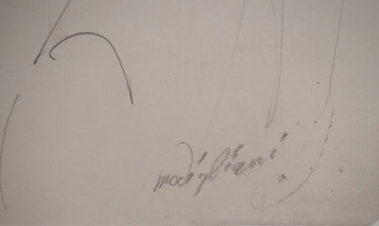 Amedeo MODIGLIANI : Lunia pensive - Lithographie signée