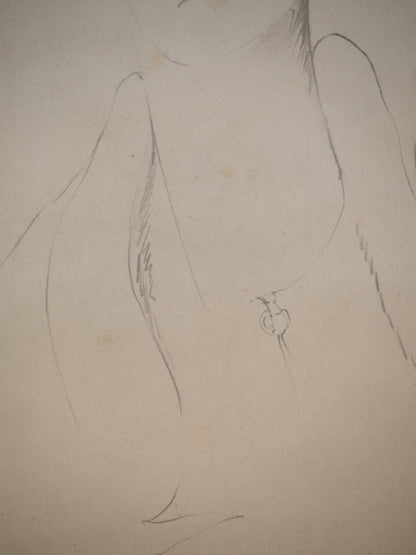 Amedeo MODIGLIANI : Etude pour un portrait - Lithographie signée