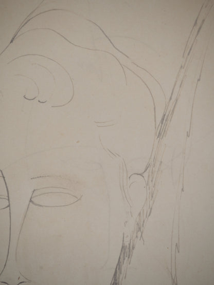 Amedeo MODIGLIANI : La coiffe - Lithographie signée