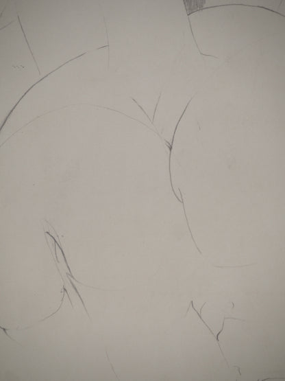 Amedeo MODIGLIANI : Portrait en rondeur - Lithographie signée